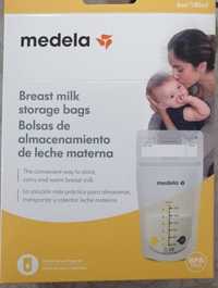 Sacos de conservação de leite materno