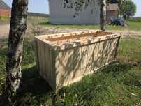 Donica drewniana 125x50x50