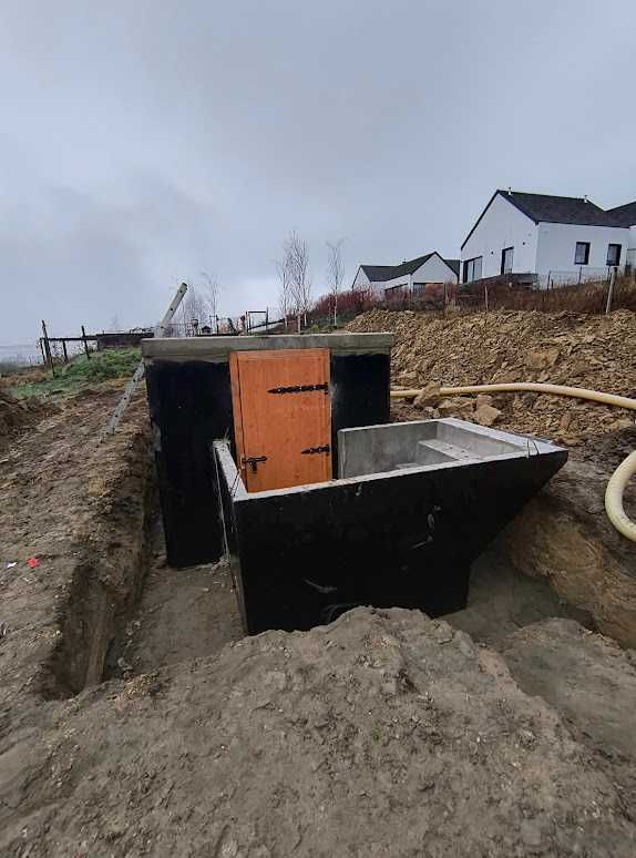 Betonowa piwniczka ogrodowa ziemianka bunkier spiżarka schron Warszawa