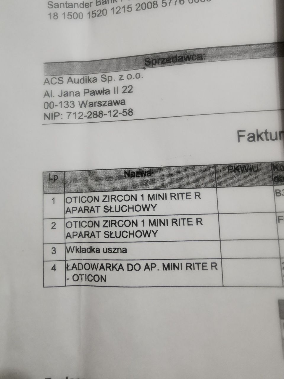 Aparat słuchowy Oticon Zircon 1 mini rite R mało używany gwarancja