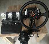 Logitech G29 + shifter + custom obręcz + hamulec ręczny –komplet
