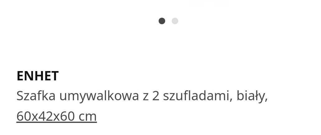 Szafka pod umywalke ikea nowa zlozona