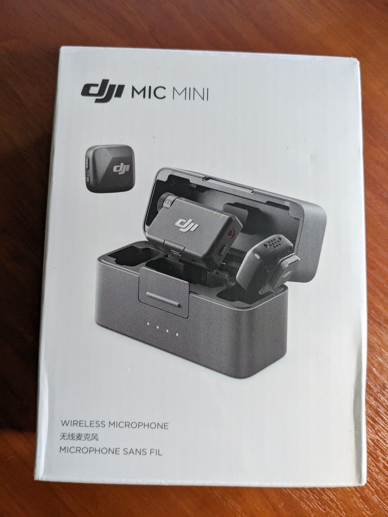 Запакований Dji Mic Mini 2tx+1rx+case мікрофон радіосистема пєтлічка