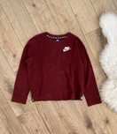 bluza sportowa nike just do it lampas bordowa logowana basic minimaliz