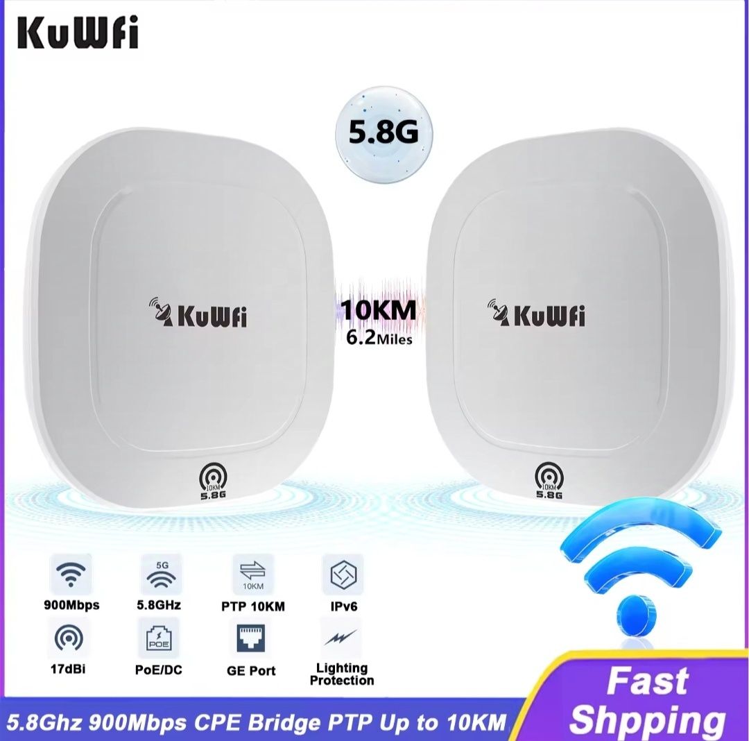 KuWFi N650 5.8G WiFi 900Мбит Беспроводной Маршрутизатор / Мост /Роутер