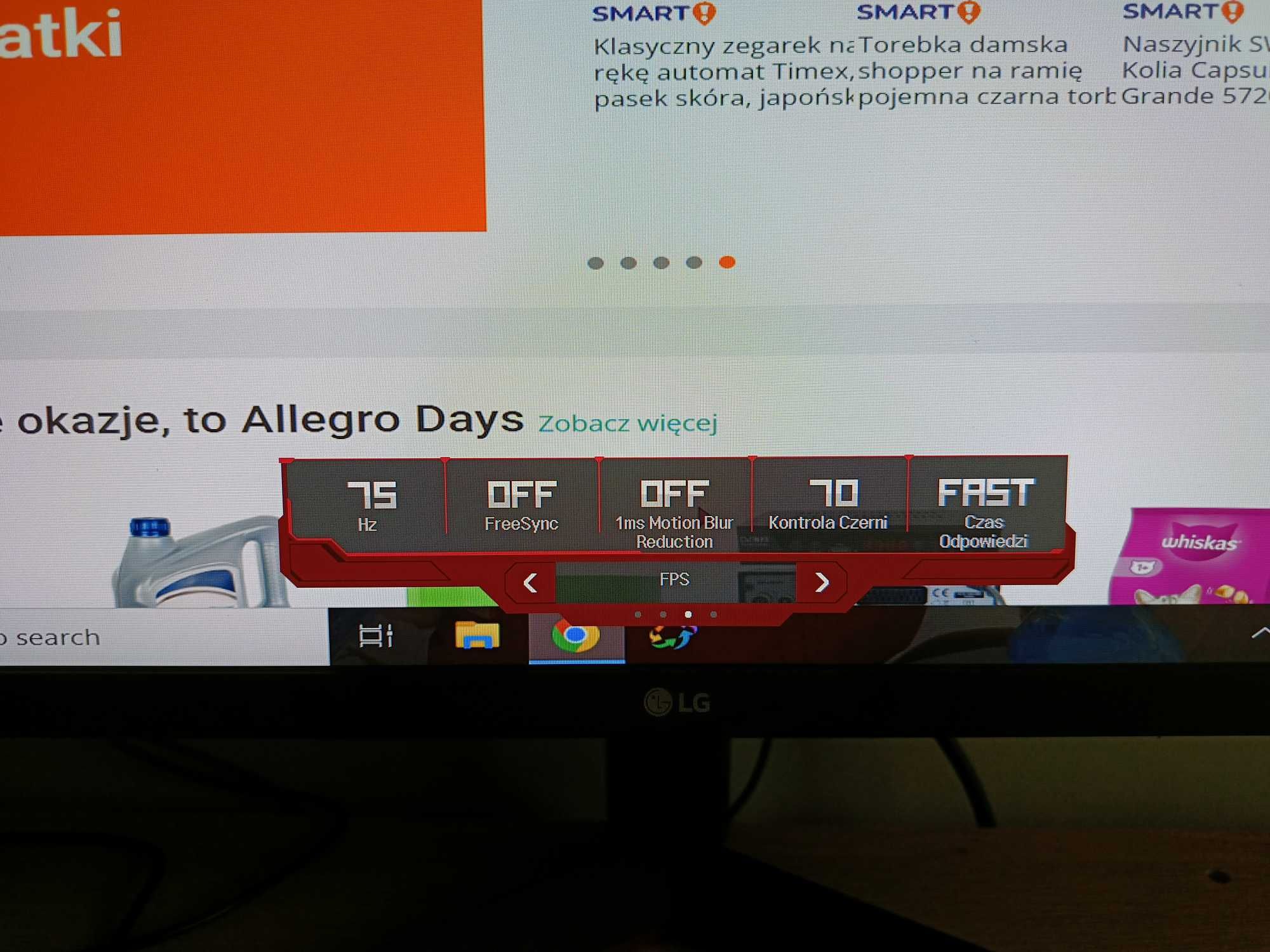 Monitor LG 24MP60G-B 75hZ ,24 cali