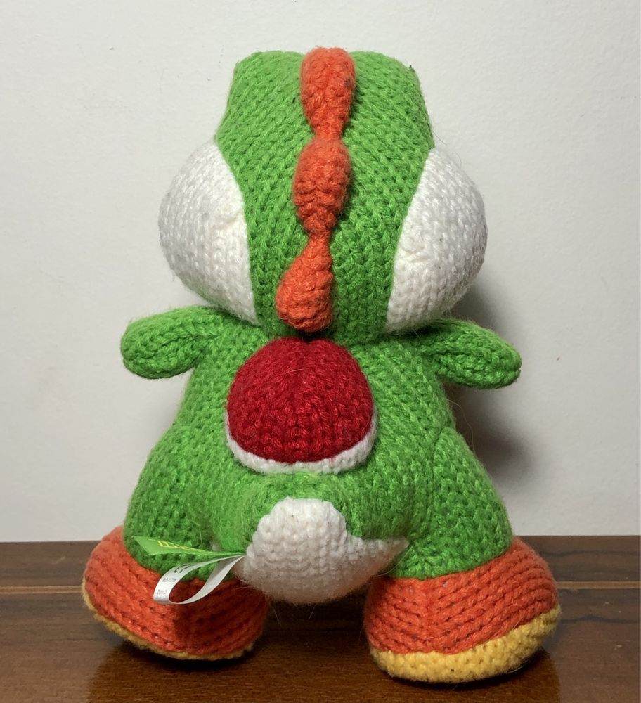 Rzadka maskotka amiibo Yoshi MEGA Yarn Nintendo figurka unikat zabawka