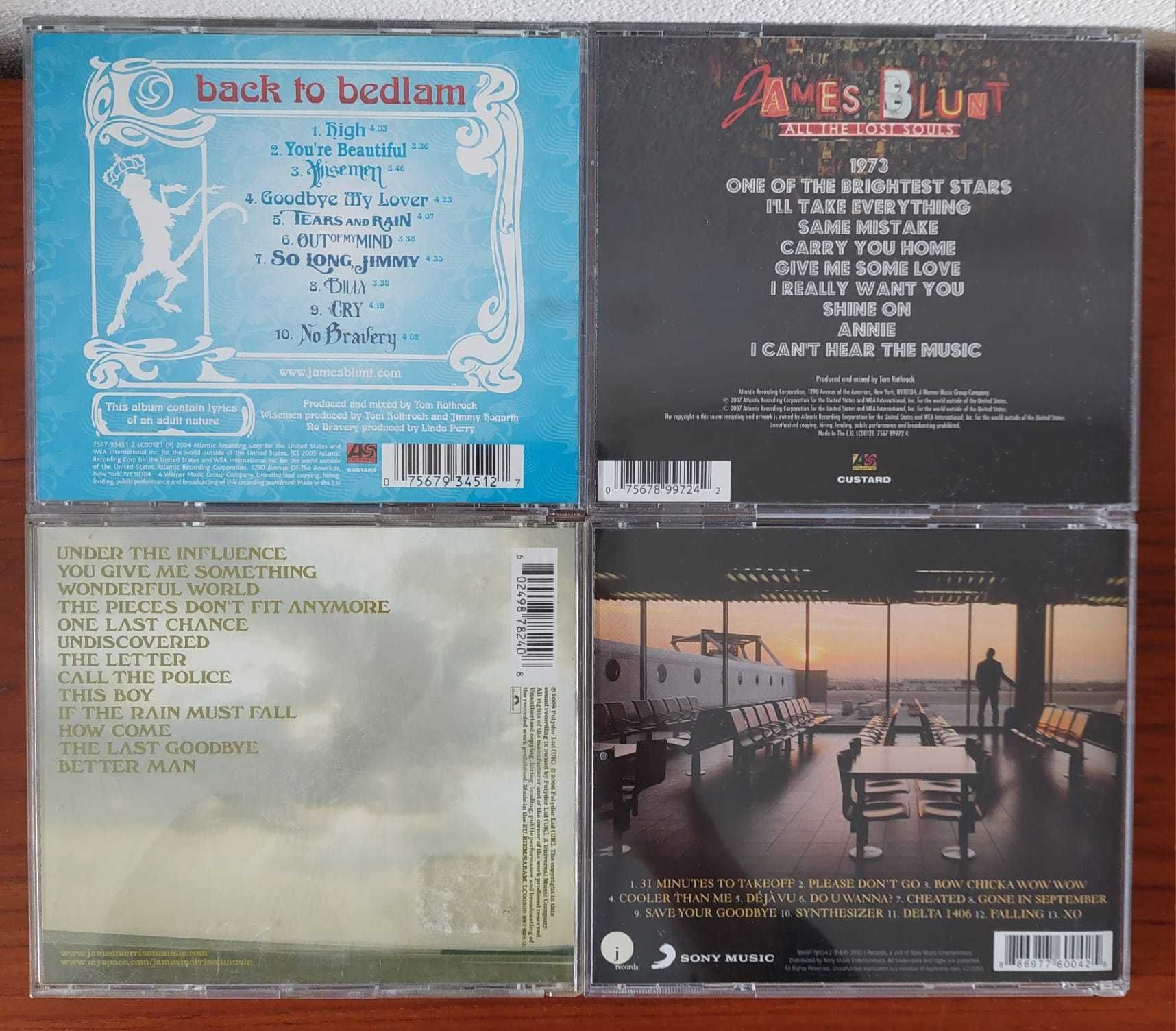 Lote 4x CD's James Blunt James Morrison Mike Posner