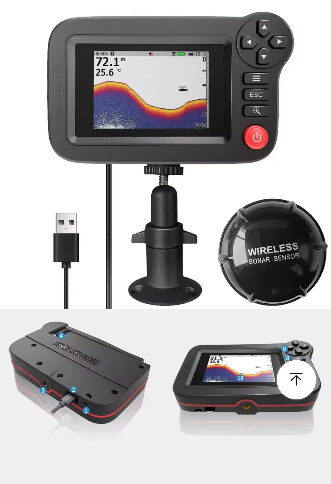Бездротовий ехолот Fish Finder