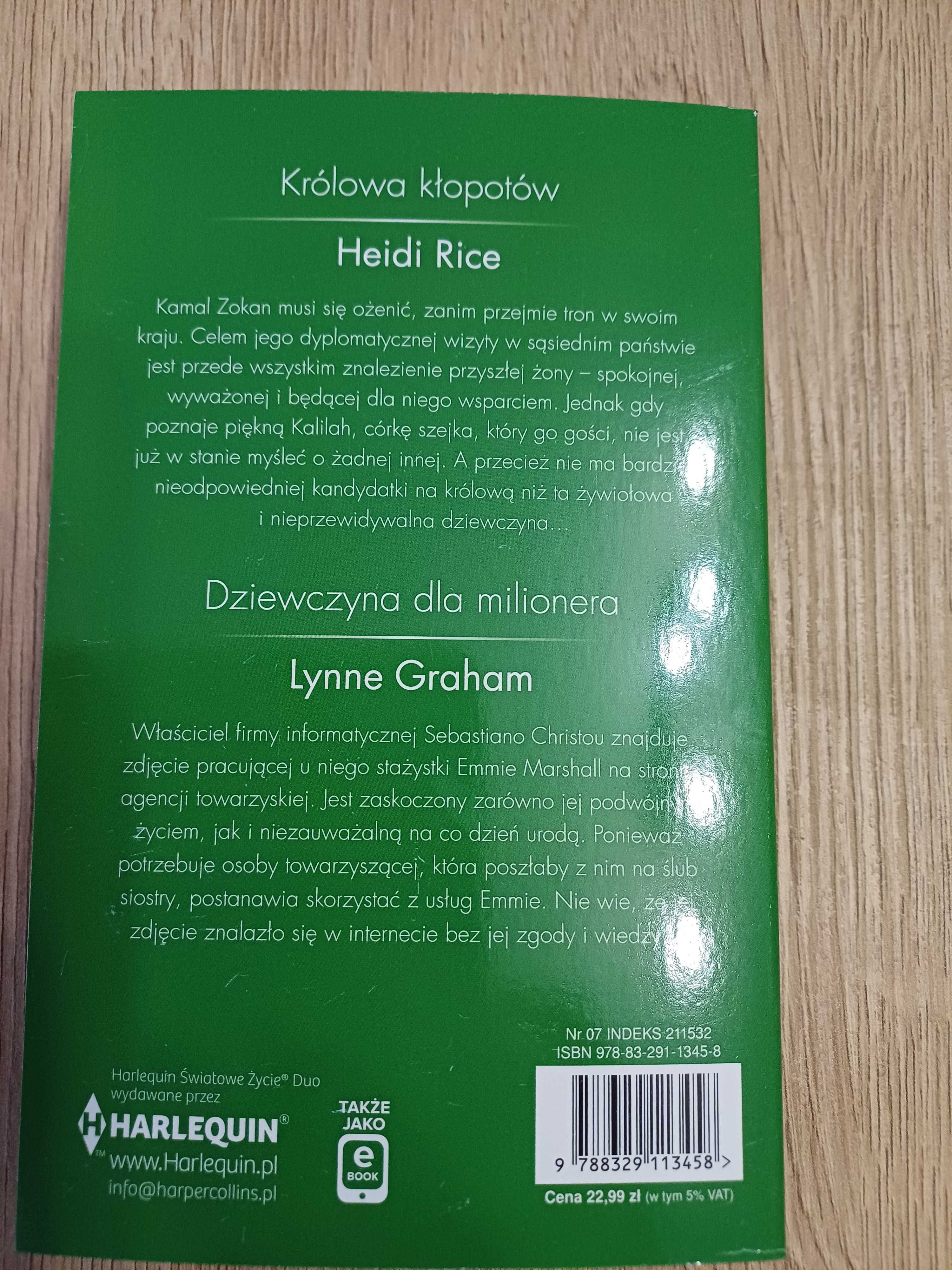 Heidi Rice Królowa kłopotów, Lynne Graham Dziewczyna dla milionera