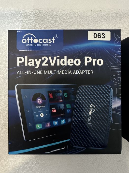 Ottocast Play2Video Pro + pilot BLE 5.0 – bezprzewodowy CarPlay