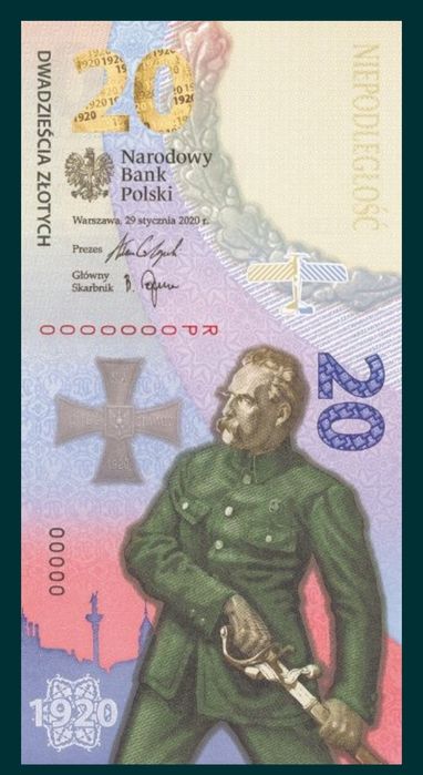 Zestaw banknotów. Bitwa Warszawska + Lech Kaczyński + ochrona granicy