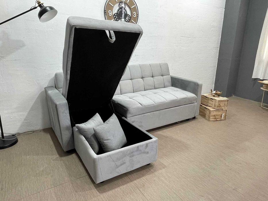 Promoçao Novo sofa cama reversivel cinza ENVIO GRATIS