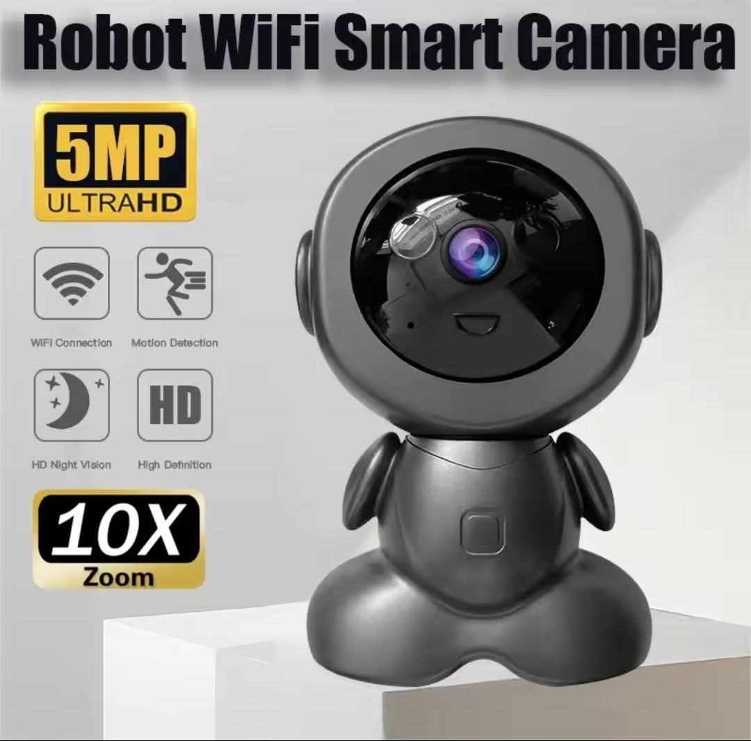 (NOVAS) ROBOT Camera vigilância Wi-Fi IP, veja em todo mundo