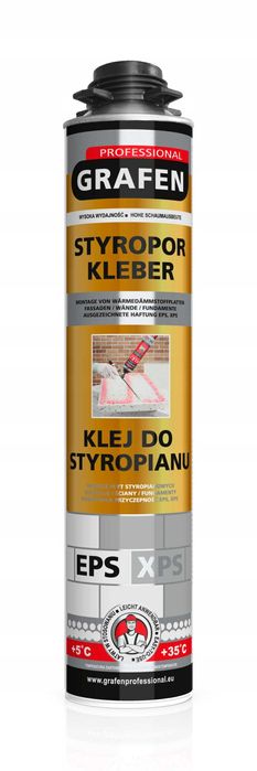 Pianoklej do styropianu i XPS Grafen Professional