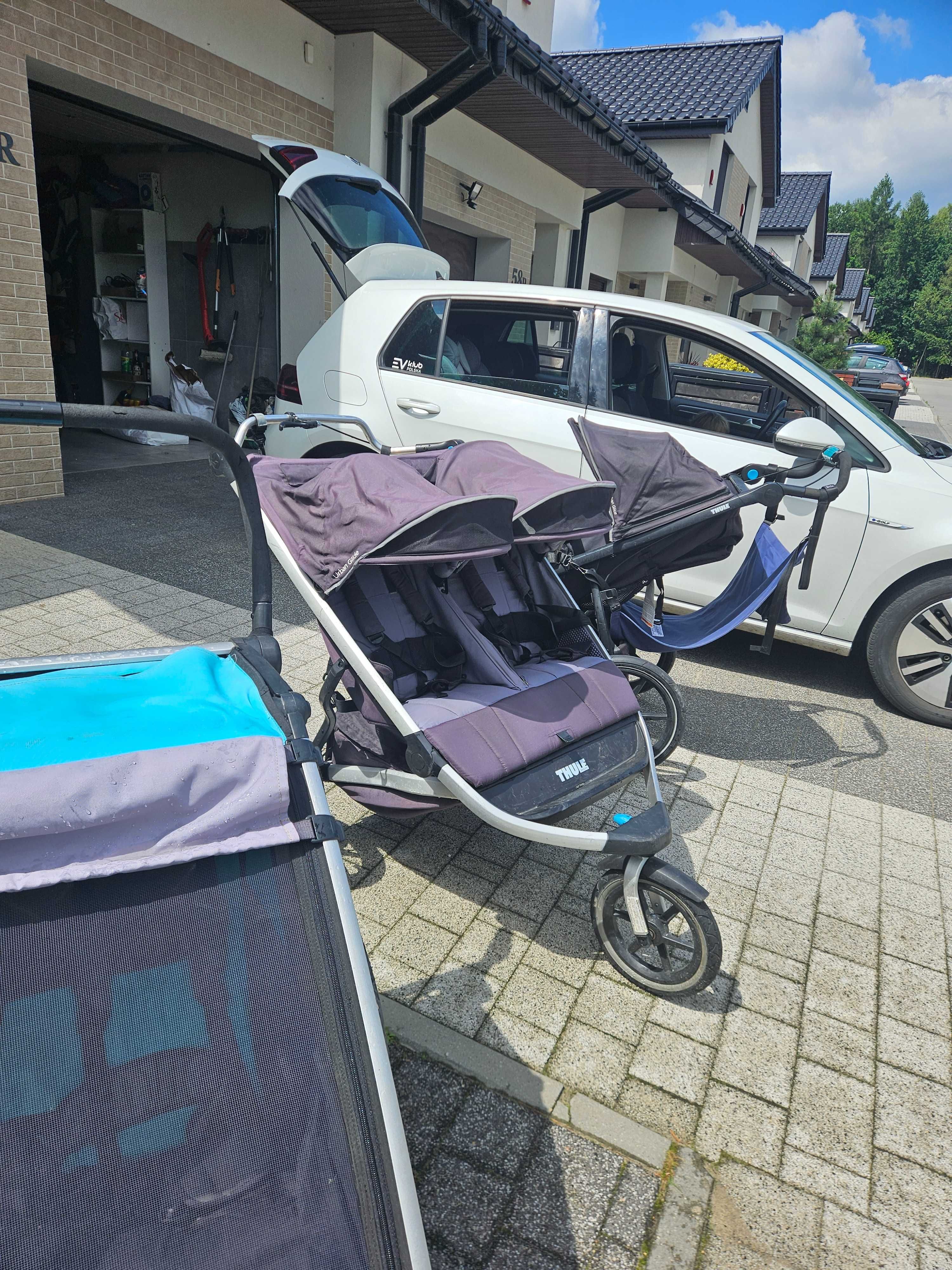 Wozek dzieciecy Thule Urban Glide 2 dwojka komplet gratis