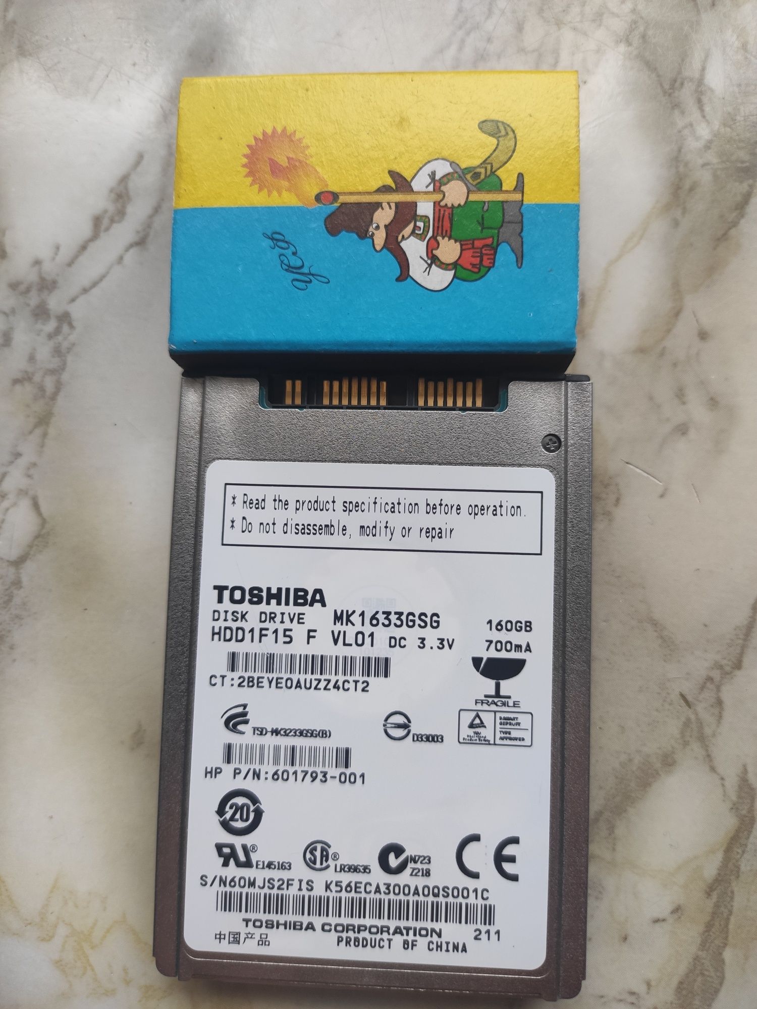 HDD micro sata 160Gb