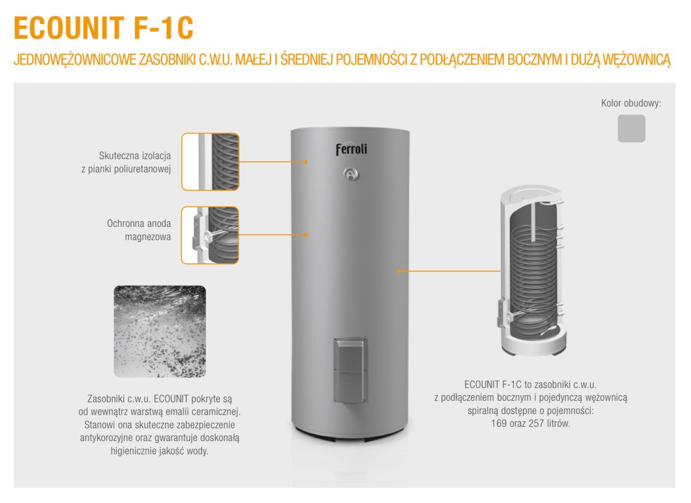 FERROLI BioPellet Pro 12 kW piec na pelet + FERROLI ECOUNIT F 300 - 1C