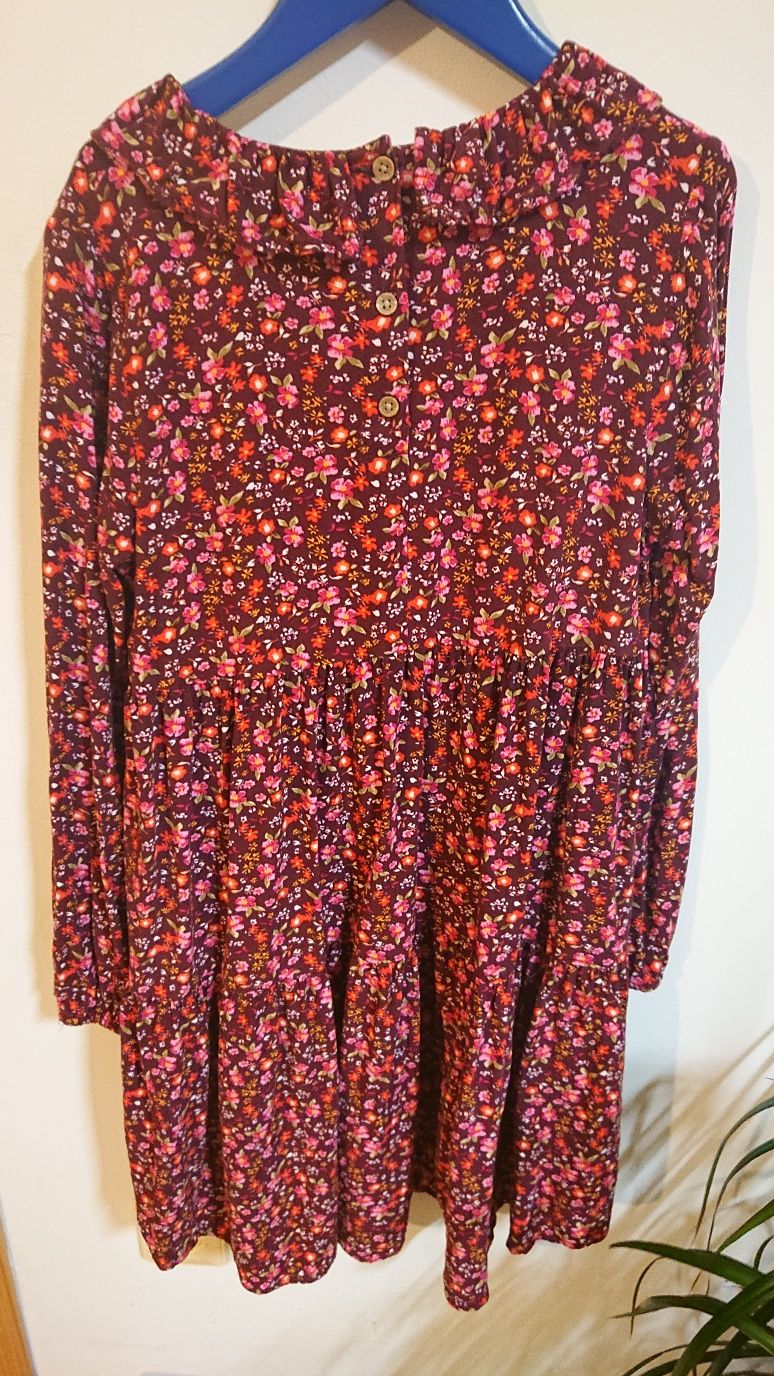 Next sukienka Boho falbany 146cm.