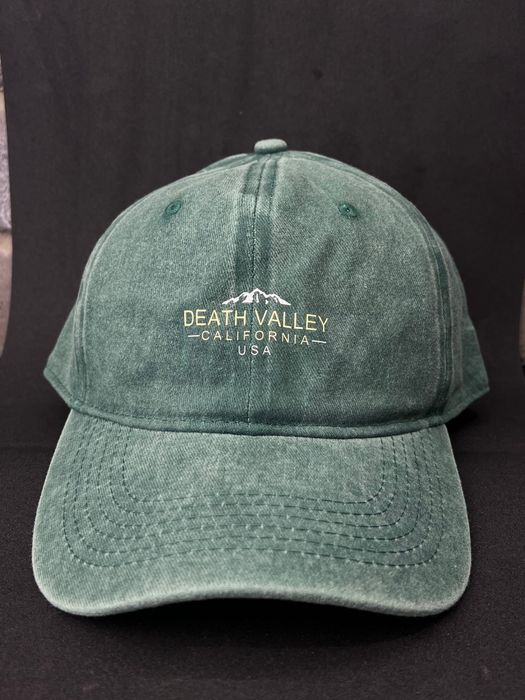 Nowa zielona czapka z daszkiem bawełniana Death Valley unisex