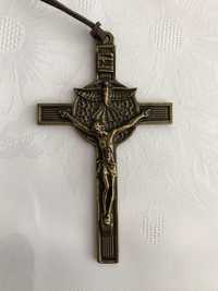 Krzyżyk metalowy 10cm x 6cm Pamiątka Bierzmowania
