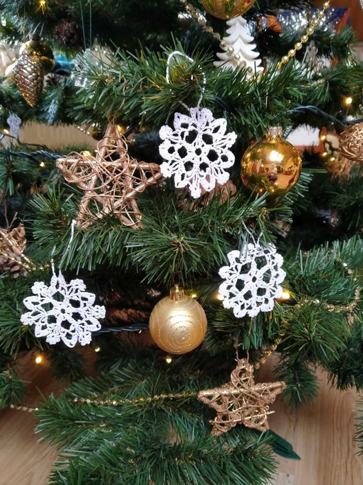 3 gwiazdek na choinkę (szydełko) opcja wysyłki częściowej