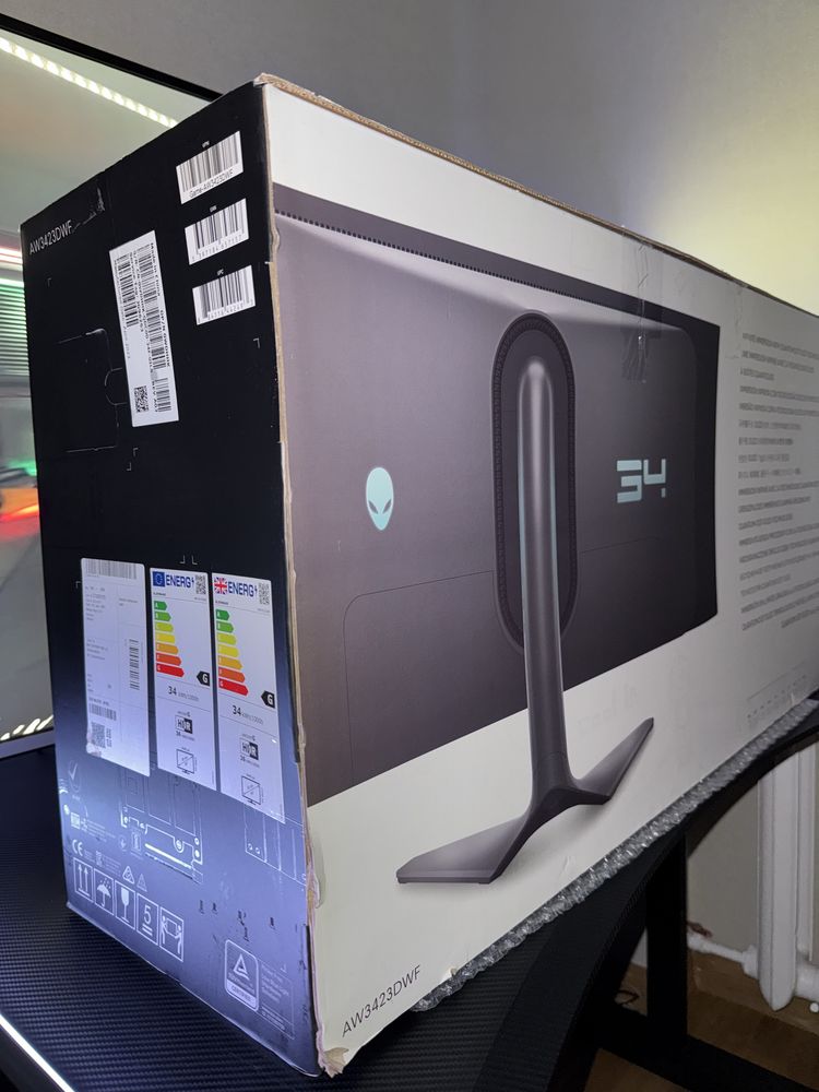Гарантия! OLED 34” 165гц Dell Alienware AW3423DWF HDR 10-Bit 0,1ms