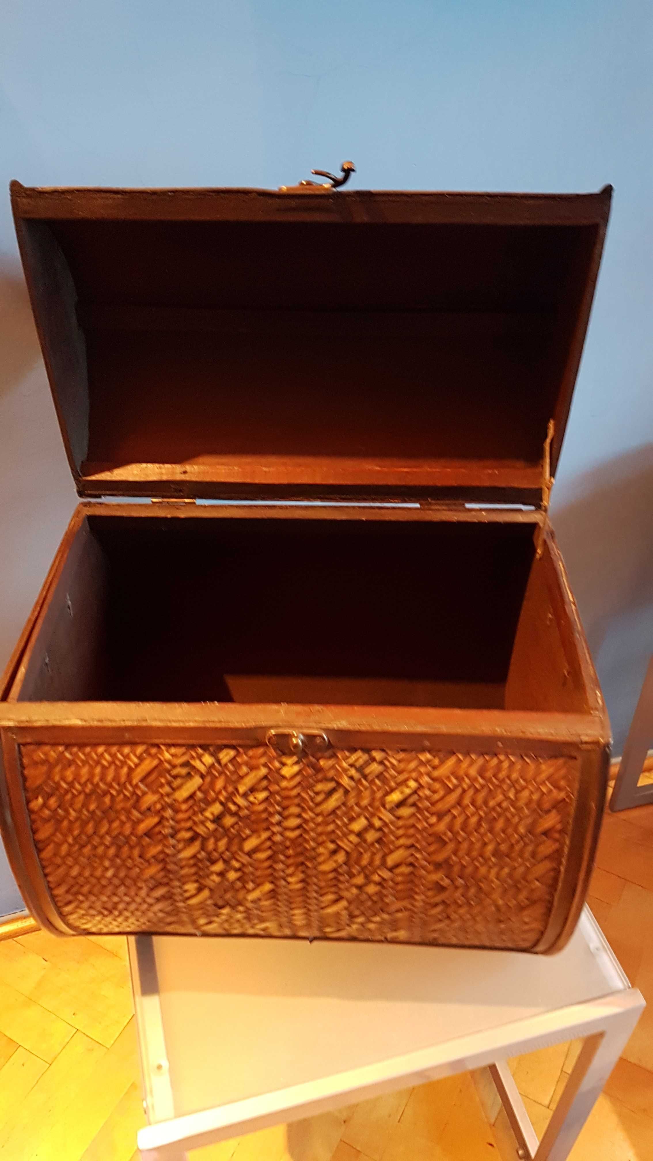 Skrzynia Kufer Kuferek Kosz rattan rattanowa