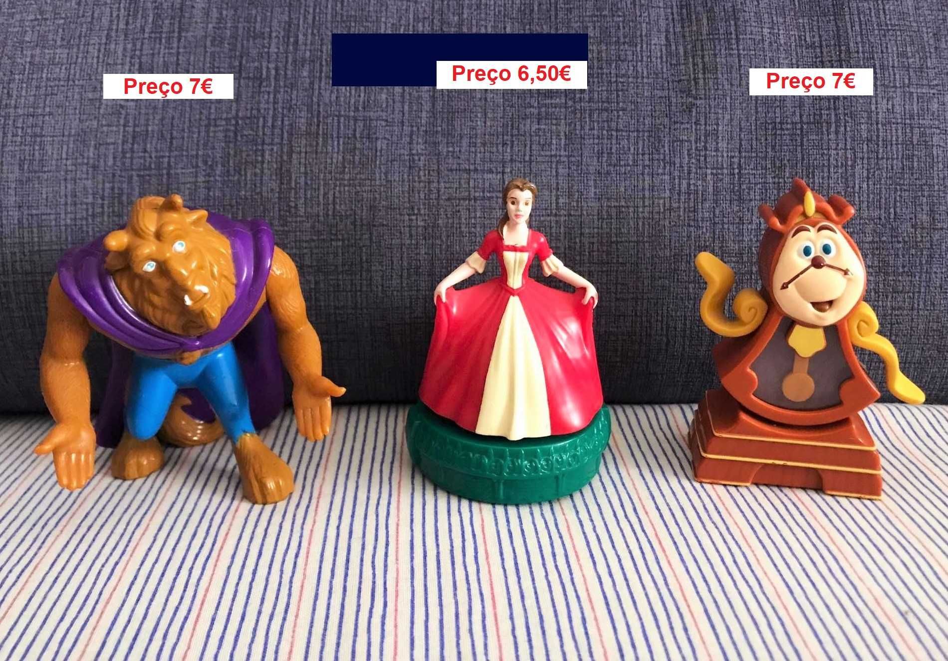 Disney bela e o monstro princesas mcdonalds banda desenhada coleçao