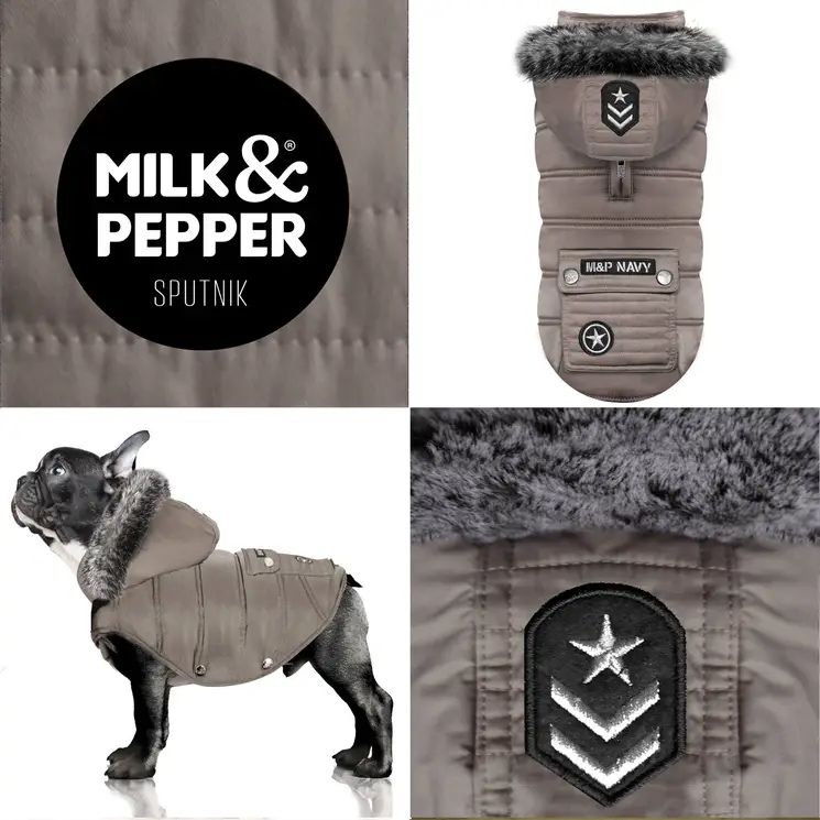 Куртка для собаки від бренду milk&pepper