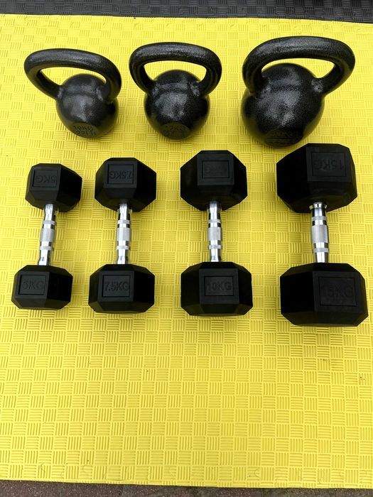 KETTLEBELL żeliwny kettel kettla kula hantle