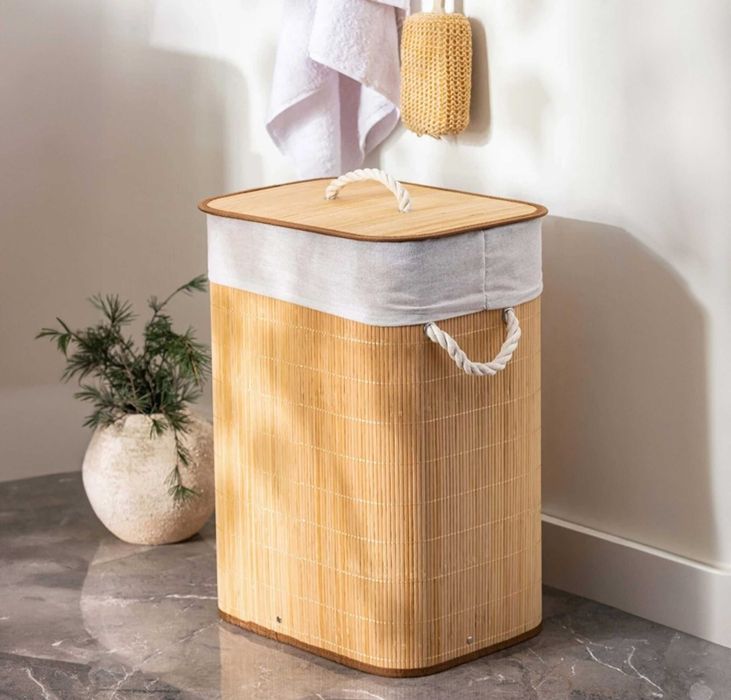 Kosz bambusowy na pranie ,kosz na bieliznę, kosz do łazienki