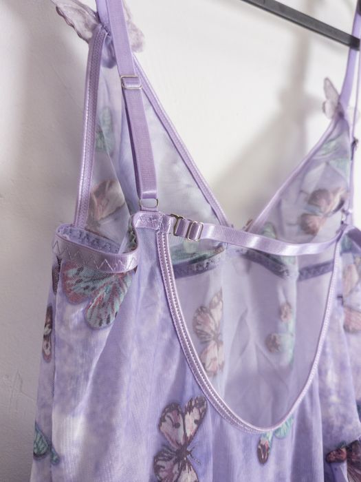 Женское нижнее белье с двухслойными оборками и бабочками, сексуальное