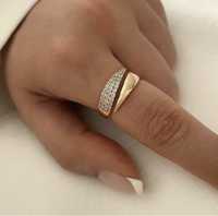 PRINCESS - anel dourado de zircónia