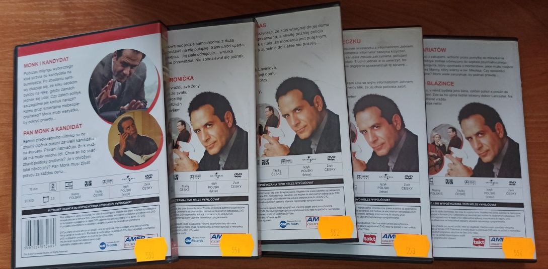 Detektyw Monk 5 płyt DVD pilot + odcinki od 1 do 4