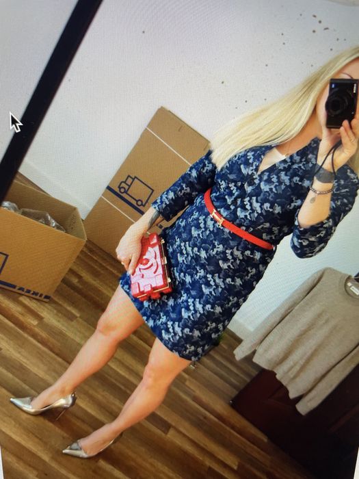 Sukienka z jeansu  na wzór valentino jeansowa mini z lykra XS/S