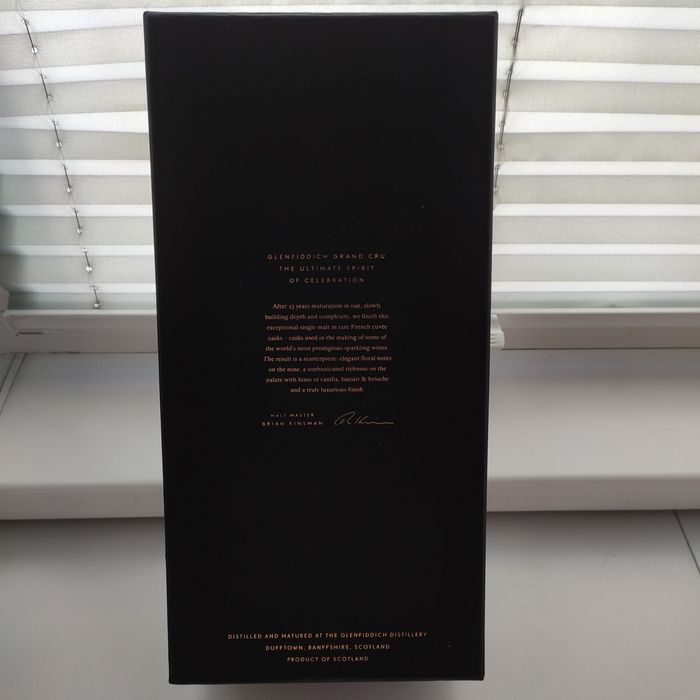 Коробка от виски Glenfiddich Grand Cru 23 года выдержки 0.7л
