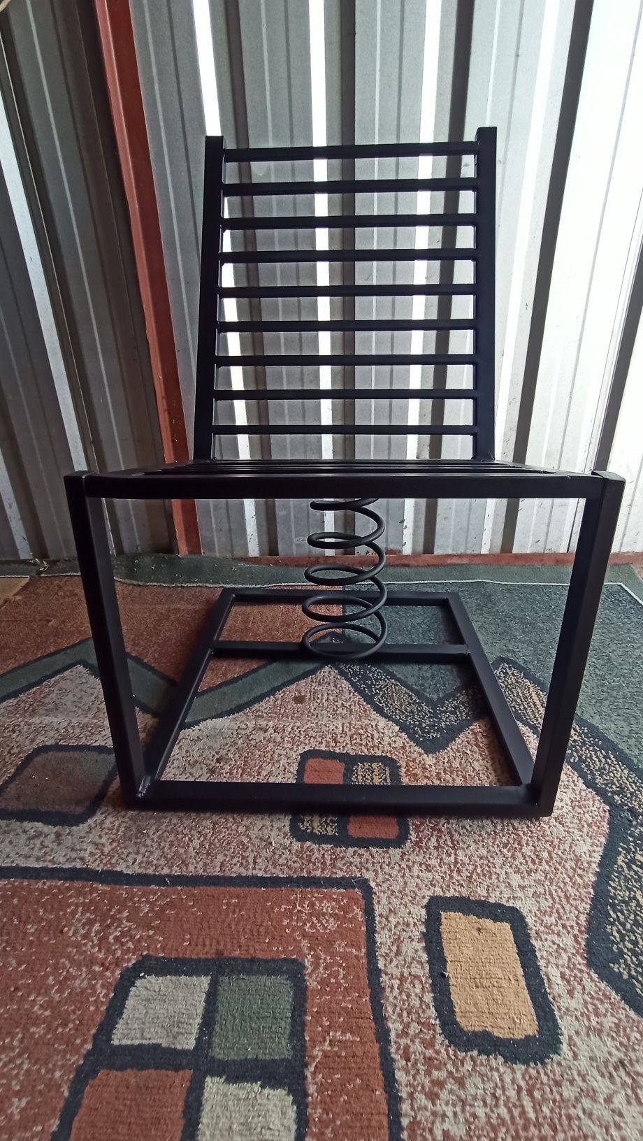 Krzesło metalowe, warsztatowe, loft