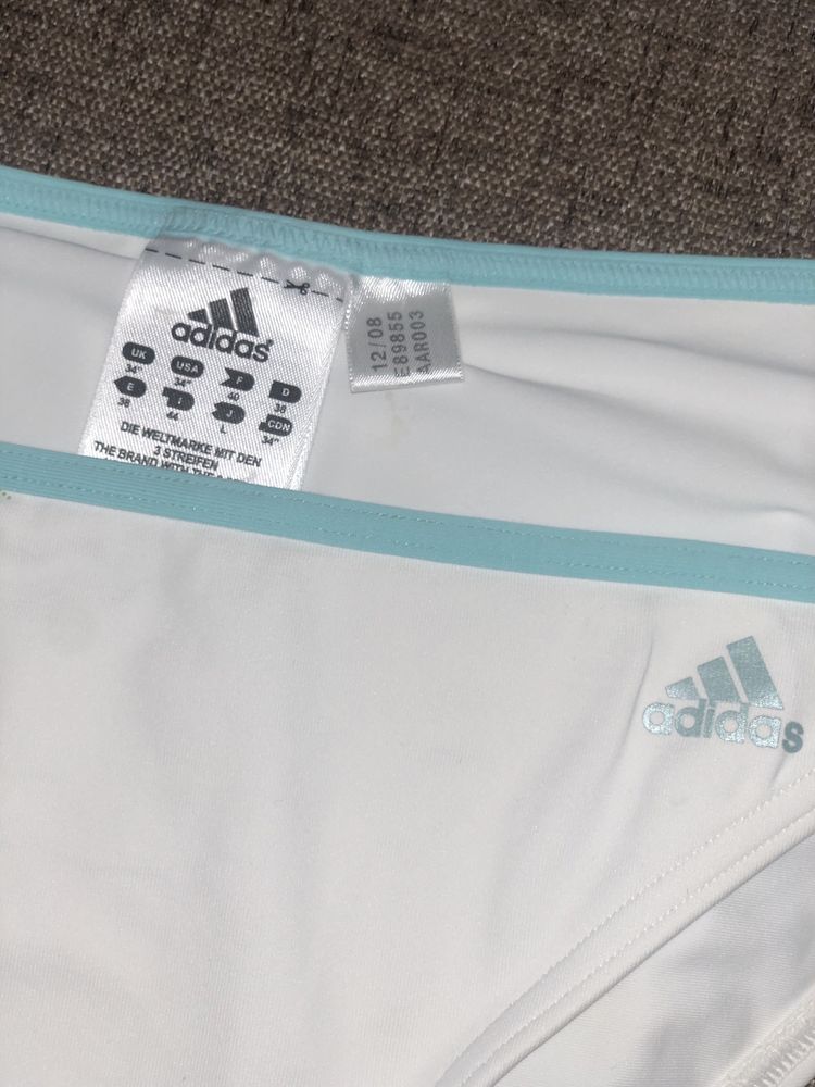 Купальник роздільний оригінал adidas білий 36 38 40 р S  M,