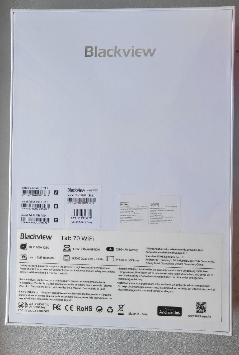 Планшет Blackview Tab 70 WiFi 4/64