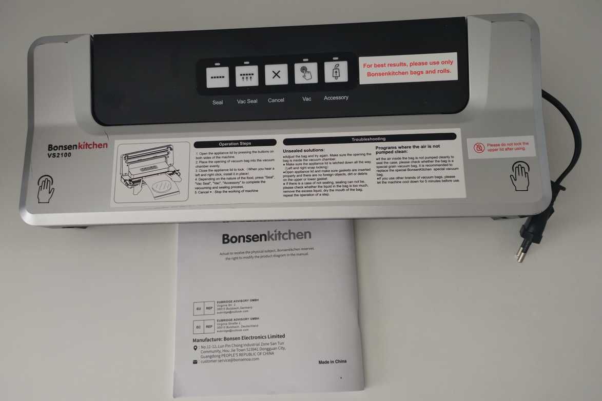 Zgrzewarka próżniowa Bonsenkitchen VS 2100 5 w 1