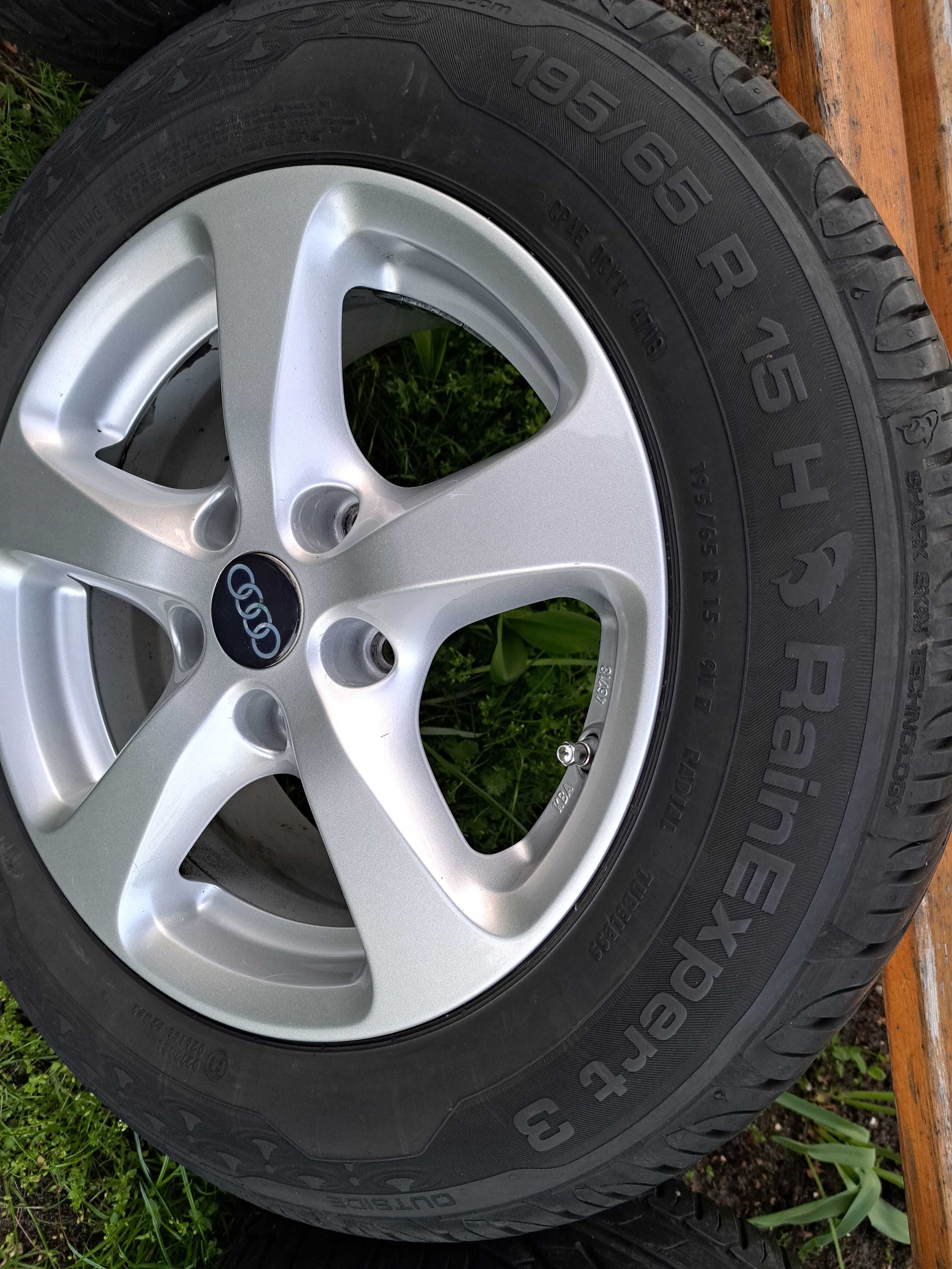 Koła 195/65/15 Alufelgi 5x112 + opony Uniroyal RainExpert 3, VW, ET 40