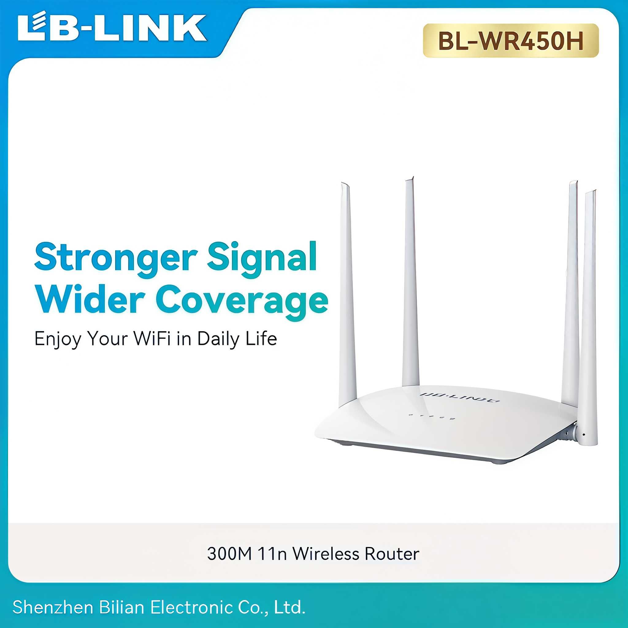 Роутер WiFi LB-Link BL-WR450H 2.4GHz 300Mbps Маршрутизатор вай фай