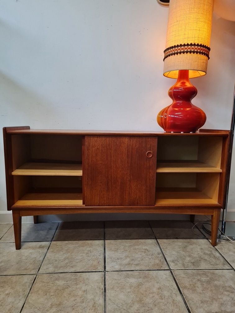 Komoda tekowa,sideboard,skandynawski design,Bräntorps, Szwecja, 1960