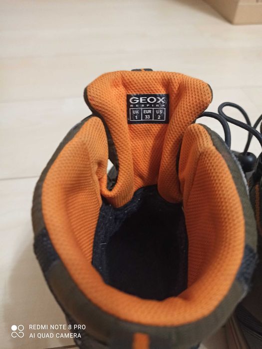 Buty chłopięce zimowe śniegowce GEOX Respira Amphibiox 33 r. 21 cm