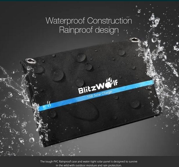 Blitzwolf BW-L2 15W, 2 x USB, 2A, ładowarka solarna, panel słoneczny