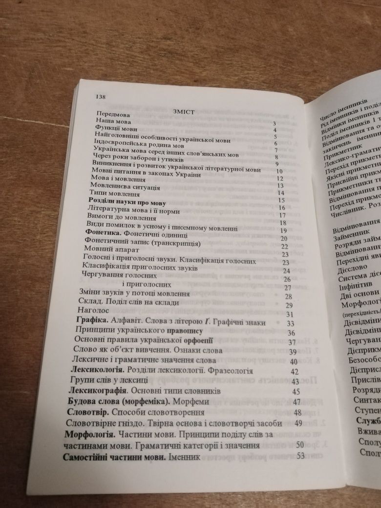 Книга.Граматика української мови,в таблицях та схемах.