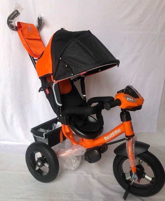 НОВИЙ трьох колісний велосипед візок 2 в 1 Best Trike надувні колеса