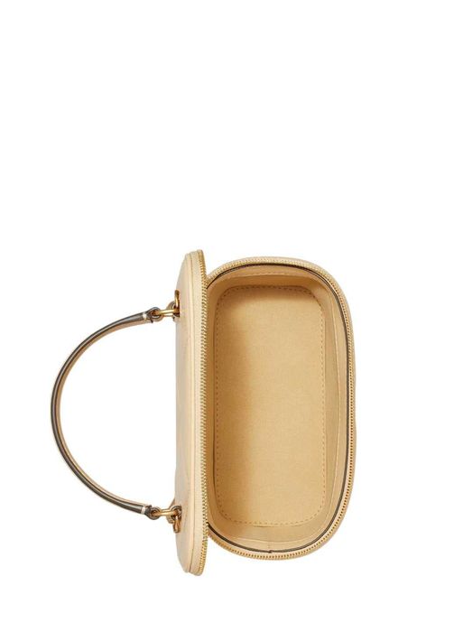 Сумка Tory Burch Kira Diamond Quilt Pave Logo Vanity Case Vanilla