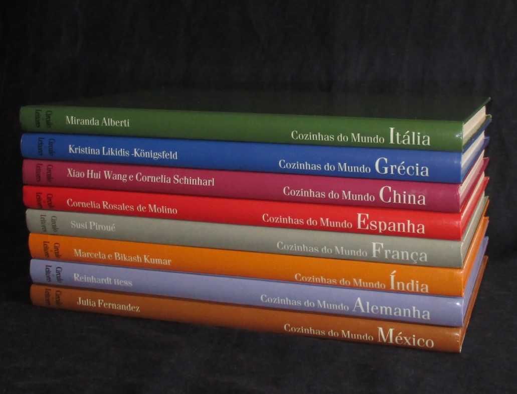 Livros Cozinhas do Mundo Círculo de Leitores 8 Volumes Completo